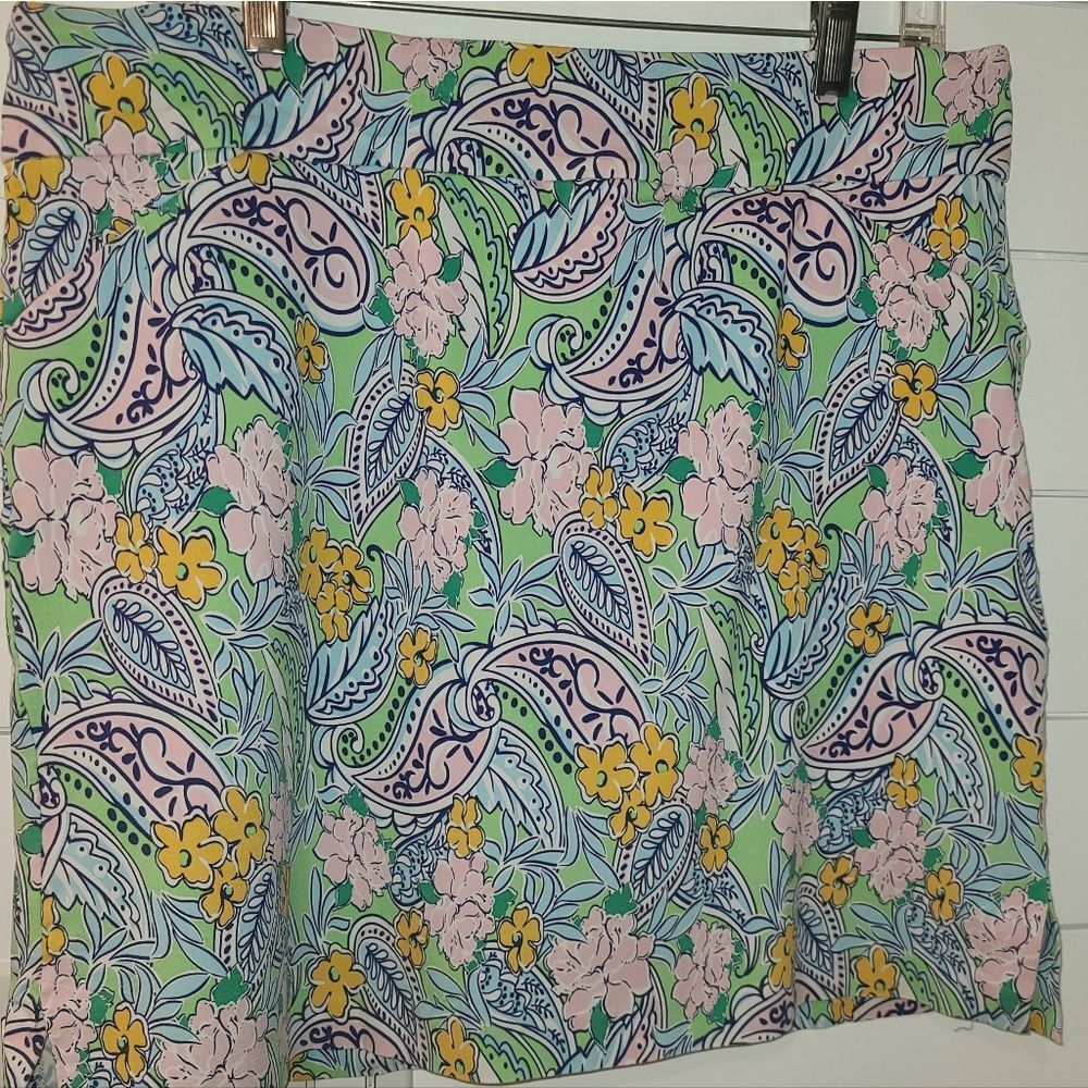 Coconut Row Palm Beach Floral Paisley Skirt - Skort